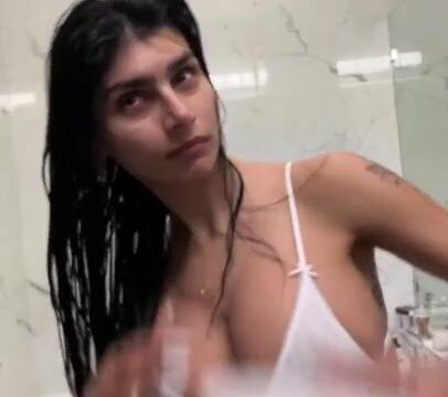 Mia Khalifa Post Shower Dressing Tease OnlyFans Video